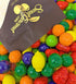 1.5-Pound SweetGourmet Assorted Fruit Shaped Gum Filled with Candy, Bulk Bag, Seedling Gumballs