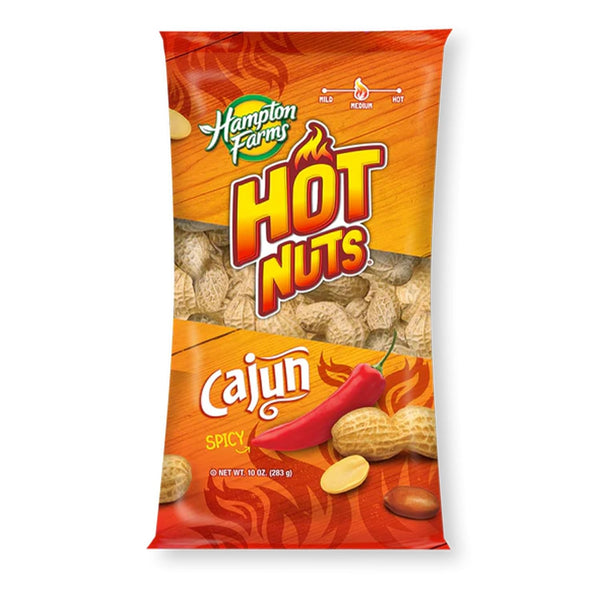 Hampton Farms - USA Grown All-Natural - Fancy Roasted In-Shell Cajun Peanuts
