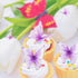 Pack of 30 Purple Mixed Size 3D Waterproof Butterfly Cupcake Toppers for Girls Women's Birthday Party Decorations