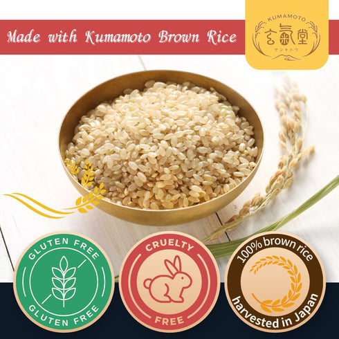 (10 oz./serving) 2 PACK 4 GENKI-DO! Made in Japan, Gluten-free, Animal-free, Plant-based, healthy Japanese Brown Rice