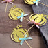 24pcs Pumpkin Gender Reveal Cupcake Toppers, Baby Shower Girl or Boy Party Decorations Supplies, Pumpkin Food Pick