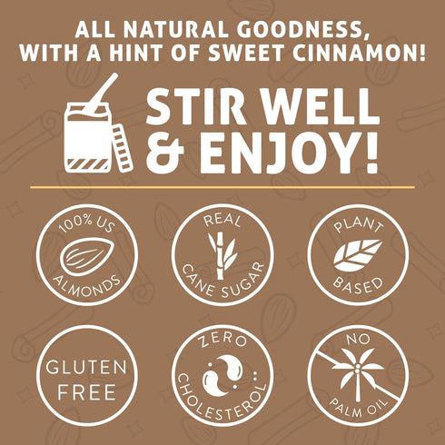 (16 Pack 1) Crazy Richard's Cinnamon Almond Butter with Just Four Simple Ingredients Ounce