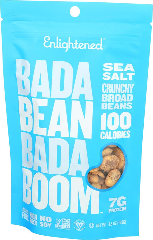 Enlightened Plant Protein Bean Snacks, Sea Salt, 4.5 Oz