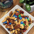 (16oz Germack - Northern Lights Nut and Fruit Mix Snack Medley - Multi-Colored Chocolate Gems, Dark Chocolate Raisins