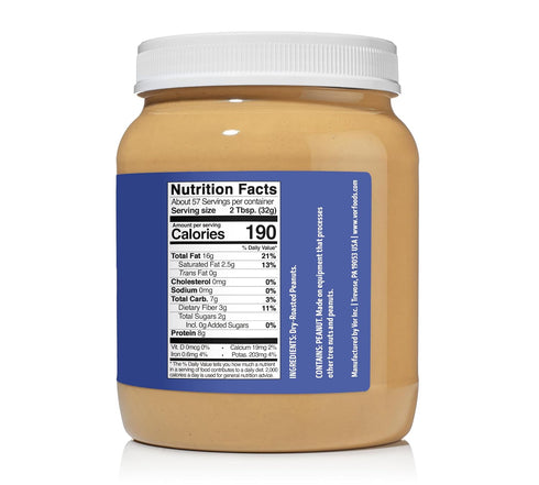 Voer (4lb) Peanut Butter | Single Ingredient | Vegan and Keto-Friendly, Gluten-Free