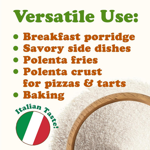 5 Food to Live - Gluten Free Organic White Polenta, Pounds - Classic Cornmeal. Vegan, Kosher Corn Grits. Great for Hot