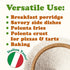 5 Food to Live - Gluten Free Organic White Polenta, Pounds - Classic Cornmeal. Vegan, Kosher Corn Grits. Great for Hot