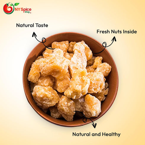 3 NY Spice Shop Afghan Jaggery Gur - Pound Natural Sugar Cane Sweetener and Date Palm Style Sweetener - Traditional