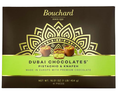 Bouchard Dubai Chocolates Pistachio & Knafeh - 16.01 OZ (1 LB/454g)