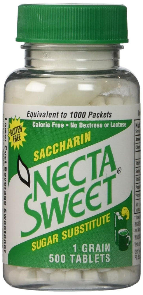 Necta Sweet 3 pack 1 grain 500 saccharin tablets