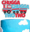 PANHUI Chugga Chugga Two Two Cake Topper - 2nd Birthday Railroad Party Decorations, Train Birthday Cake Decor, Second