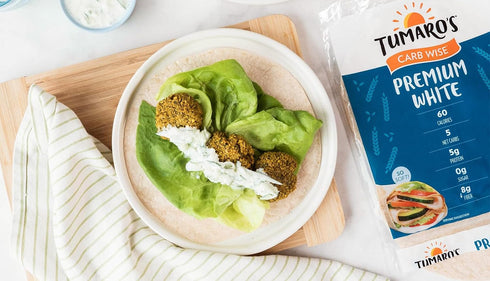 8 Count (Pack 3) Tumaro's Premium White Carb Wise Wraps - Low Carb - Keto Certified Sandwich & Burrito Tortillas