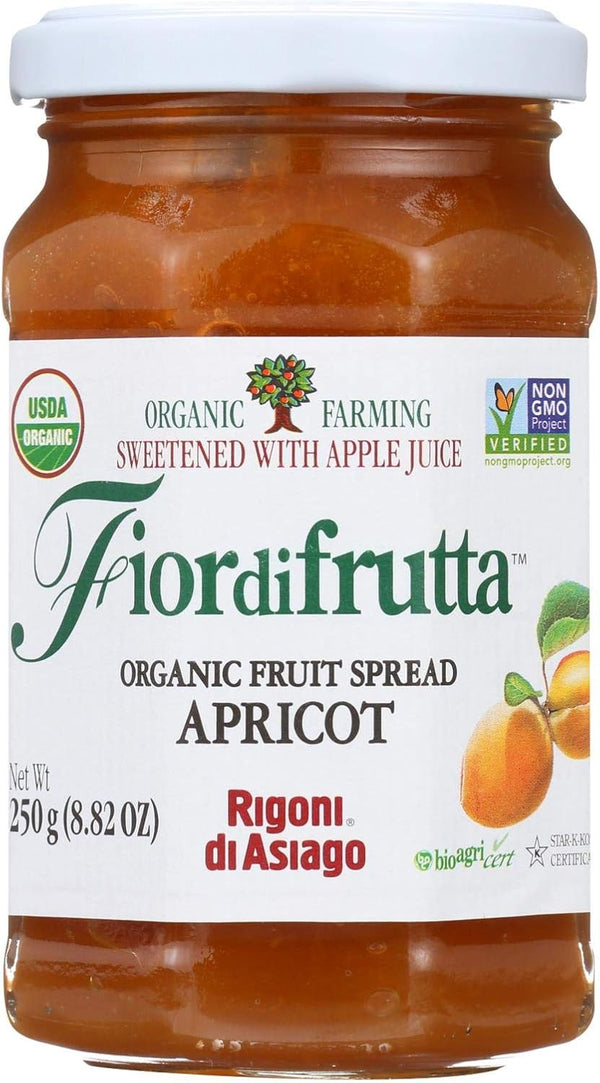 Fiordifrutta Organic Fruit Spread Apricot - Fruit Spread Apricot - Case of 6
