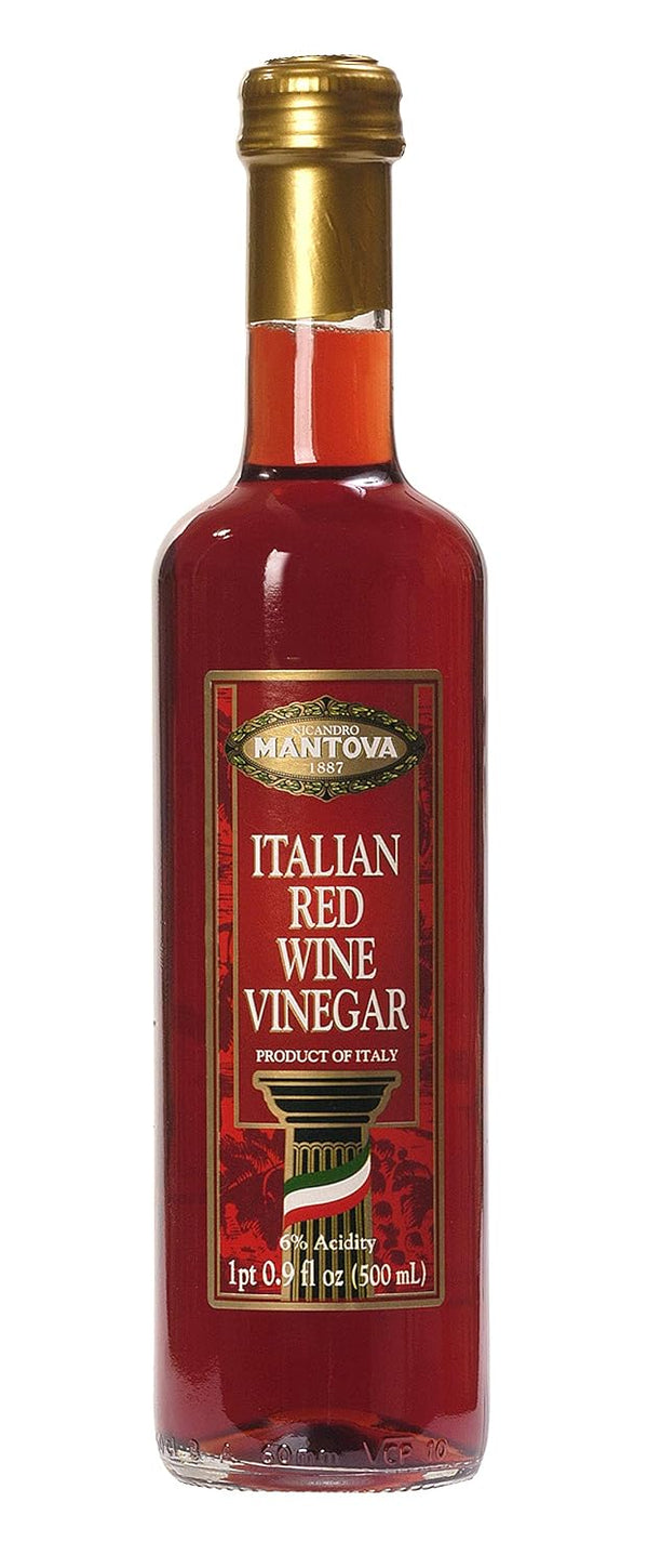 Mantova Italian Red Wine Vinegar, 16.9 Fl Oz (Pack of 2)