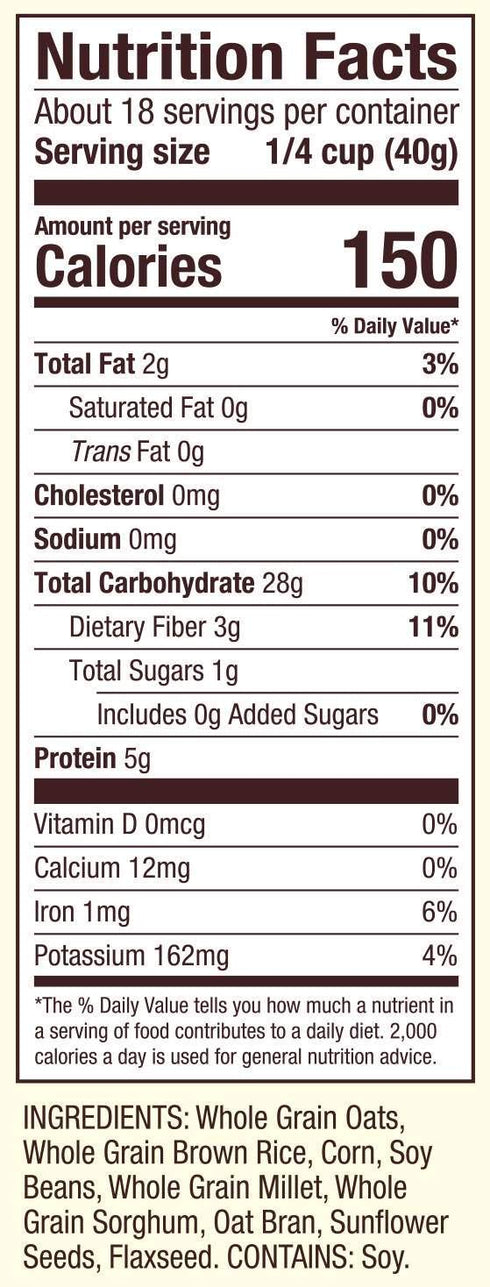 8 25 OZ (Pack 4) Bob's Red Mill Gluten Free Grain Hot Cereal