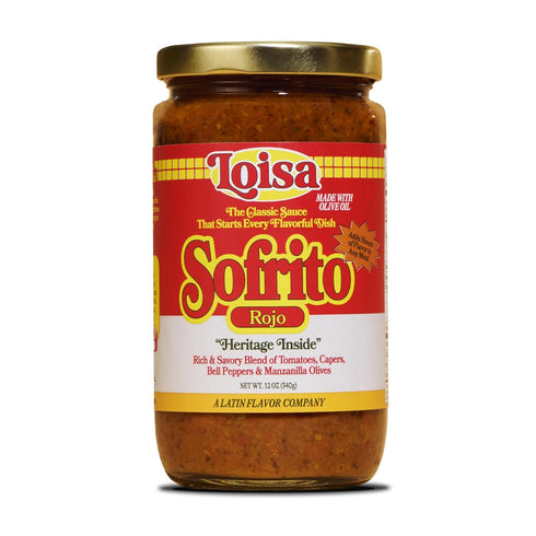 Loisa Sofrito Rojo Cooking Sauce, Non-GMO, No-MSG, No Preservatives, No Artificial Coloring,