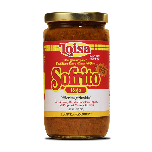 Loisa Sofrito Rojo Cooking Sauce, Non-GMO, No-MSG, No Preservatives, No Artificial Coloring,
