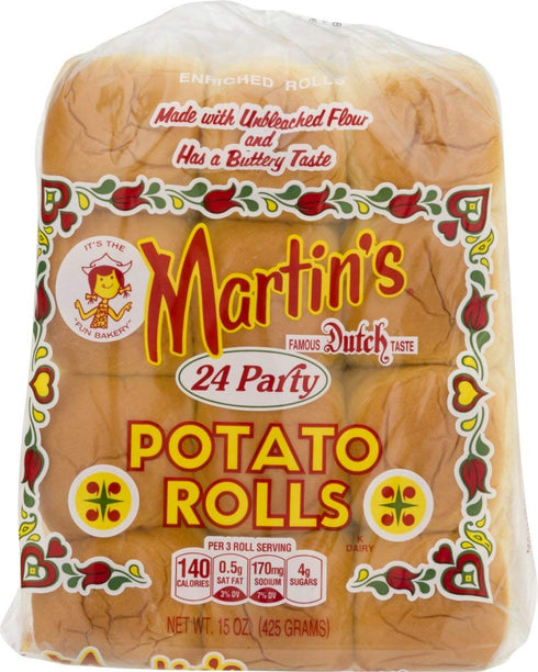 Martin's Famous Pastry Shoppe, Inc. Martin's Potato Rolls- 24 pk 15 oz (4 bags)