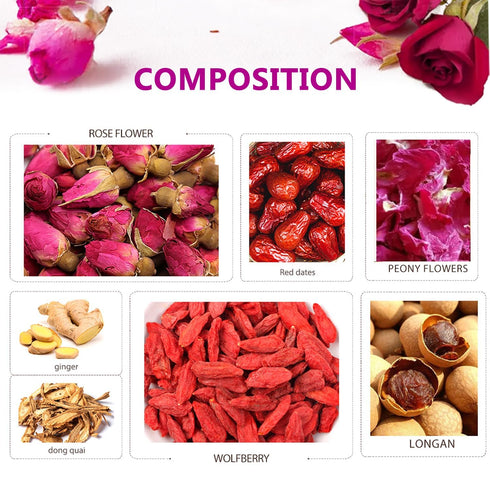 10 Hiherbs Womb Detox Fertility Tea for Women to Get Pregnant Fast, Herbal Fibroid Tea Pcs Tea Bags Help to Relieve