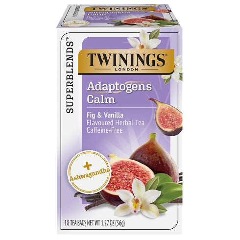 Twinings Superblends Adaptogens Calm with Ashwagandha Fig & Vanilla Flavoured Herbal Tea