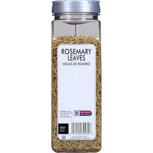 6 oz 6 McCormick Culinary Dried Rosemary Leaves, - One Ounce Container of Dried Rosemary Herbs Perfect for Seasoning
