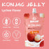 12 (5 KONJOY Konjac Jelly, Lychee Flavor Drinkable Jelly Squeeze Pouches Low Calorie kcal) Vegan Snack, Gluten-Free
