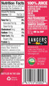 100% 64 Langers Organic Juice, Cranberry, Fluid Ounce