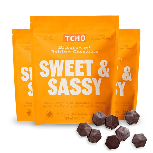 TCHO Sweet & Sassy 66% Dark Chocolate Baking Couverture (3 Bag) |