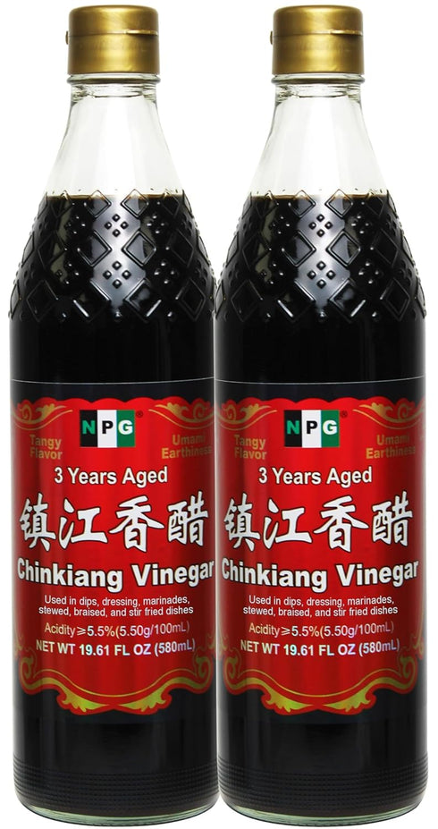 NPG Chinkiang Vinegar 19.61 Fl Oz (580ml) (Pack of 2), 3 Years