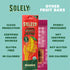 12 0.8oz (23g) SOLELY - Organic Mango Raspberry Fruit Jerky - Individually Wrapped Fruit Strips - Fruit Leather