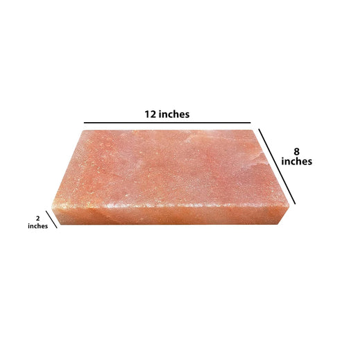 Generic 12x8x2 Salt Block Himalayan Block. Natural Pink Salt Block for Cooking, Grilling, and Serving Gourmet Brick