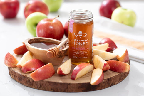 12 OZ Pack 2 Bee Harmony Berry Blossom American Raw Honey, Each