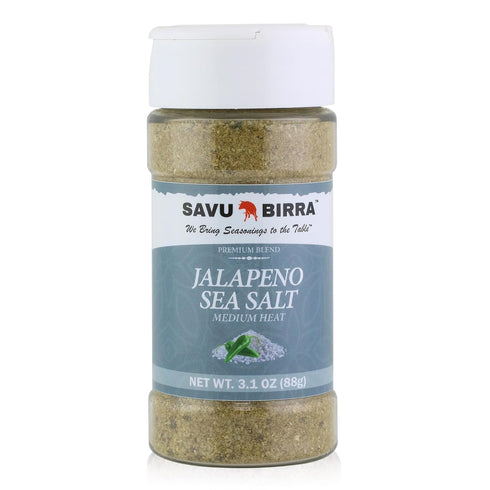 4 Pack: Savu Birra Gourmet Flavored Sea Salt Jalapeno Sea Salt, Habanero SeaSalt, Red Chile Sea Salt, Chipotle Sea Salt