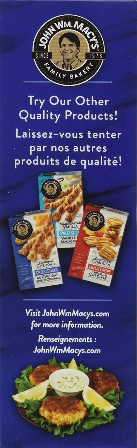 4.5 OZ JOHN MACYS Cheddar Asiago Cheesecrisps