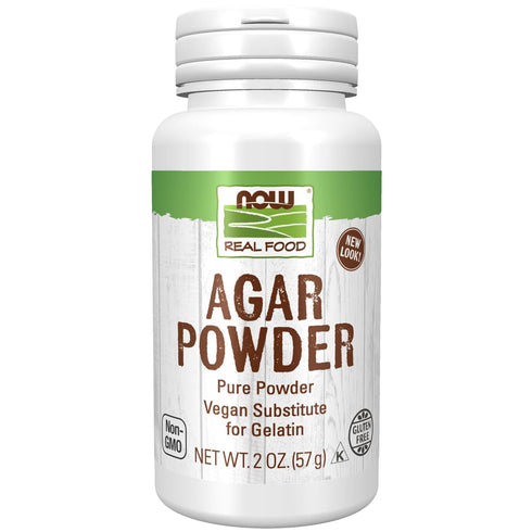 NOW Foods Agar Pure Powder, Vegetarian Substitute for Gelatin, 2-Ounce, Gluten-Free