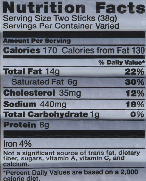 Klement's 8 Original Snack Sticks, Ounce