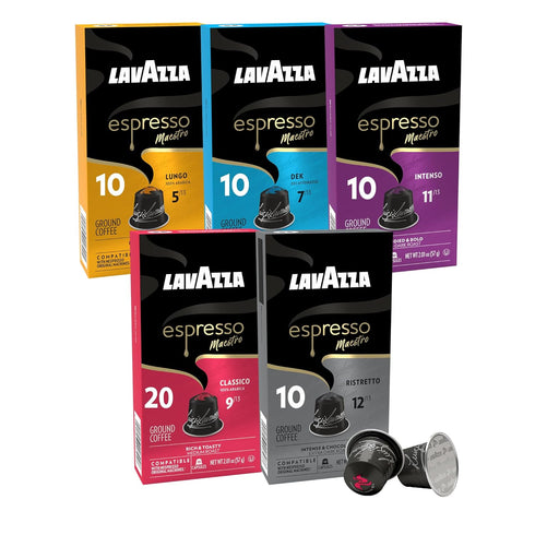 Lavazza Espresso Capsules Compatible with Nespresso Original Machines Variety Pack, 10 Count