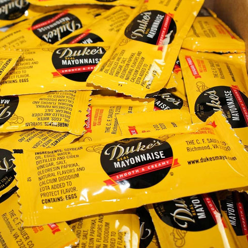 Packet 12 (Pack 200) Dukes Real Mayonnaise Original Smooth & Creamy Taste, Gram