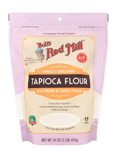 Bob's Red Mill Tapioca Flour, 16oz (Pack of 1) - Non GMO,