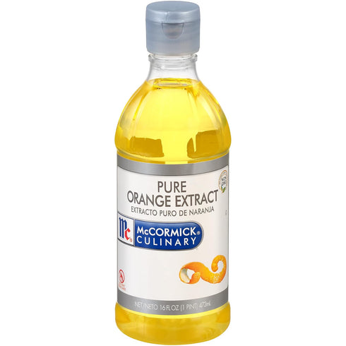 McCormick Culinary Pure Orange Extract, 16 fl oz, Orange Flavoring for Baking, Cakes, Cookies, and Drinks