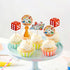24Pcs Board game Cupcake Toppers Boy Girl Birthday Party Decorations Flying chess game party Decorations Kids Adults