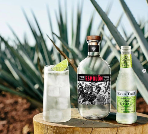 200ml Fever Tree Sparkling Lime and Yuzu - Premium Quality Mixer and Soda - Refreshing Beverage for Cocktails