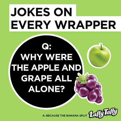 6 Laffy Taffy Candy, Assorted Fruit Flavors, Individually Wrapped Mini Bars, Ounce Bag