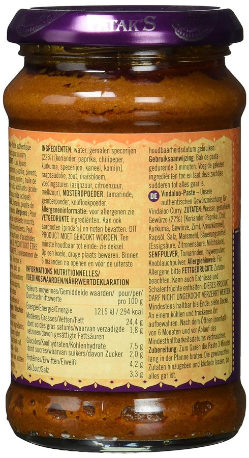 PATAKS Paste Curry Vindaloo, 10 oz