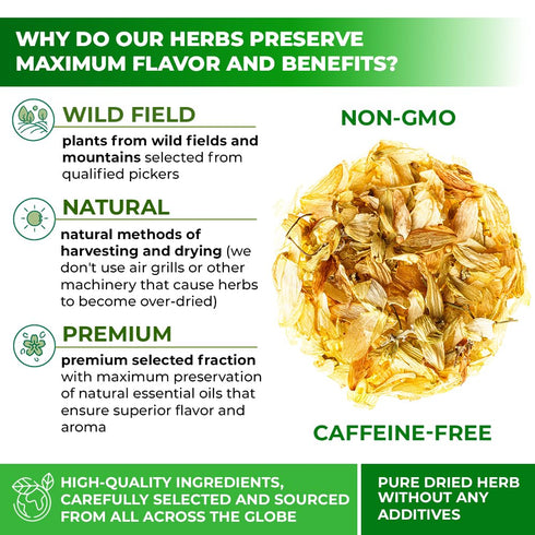 4 oz. 113 Gramm Hops Herb Dried Tea Hops Flowers Herbal (Humulus Lupulus L.) - Herb Tea Lupulo Entero