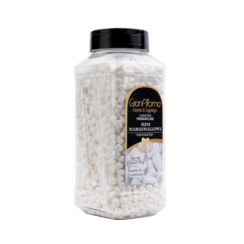 (6.24 GranAroma Dehydrated Marshmallows, Crunchy, Perfect for Hot Cocoa, Cereal Topping, Baking, and Snacking Ounce)