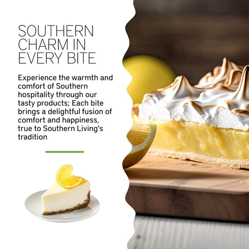 Southern Living Meringue Powder Mix for Baked Goods, Gourmet Topping Made with Egg Whites, 1 Box (2 Powder Packs)