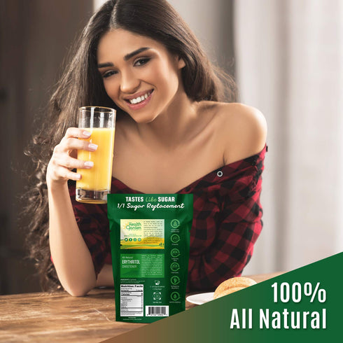 (4.75 lbs) Health Garden Erythritol Sweetener - Non GMO - Gluten Free - Sugar Substitute - Keto Friendly - Tastes Like