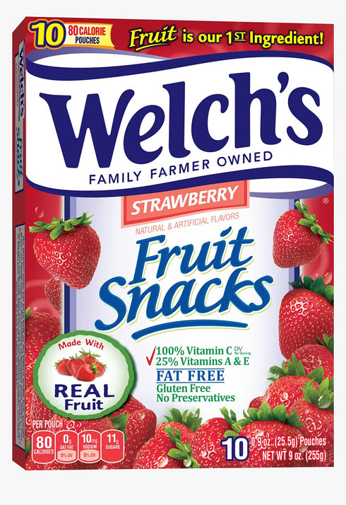 9 oz welch's Fruit Snacks Strawberry
