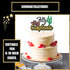 Black Glitter Feliz Cumpleaños Cake Topper, Spanish Happy Birthday Cake Topper for Adults/Teen's Birthday Party